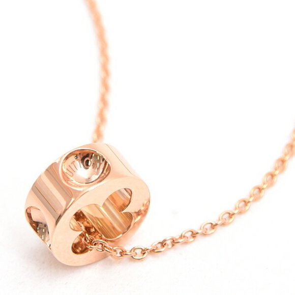 LOUIS VUITTON Gold Necklace - Picture 1 of 9